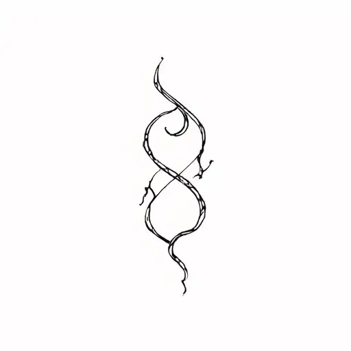 Clémence Aquarius 25 years old Broken trauma Renaissance strong Last tattoo The loop is completed minimalist small symbol tattoo design idea
