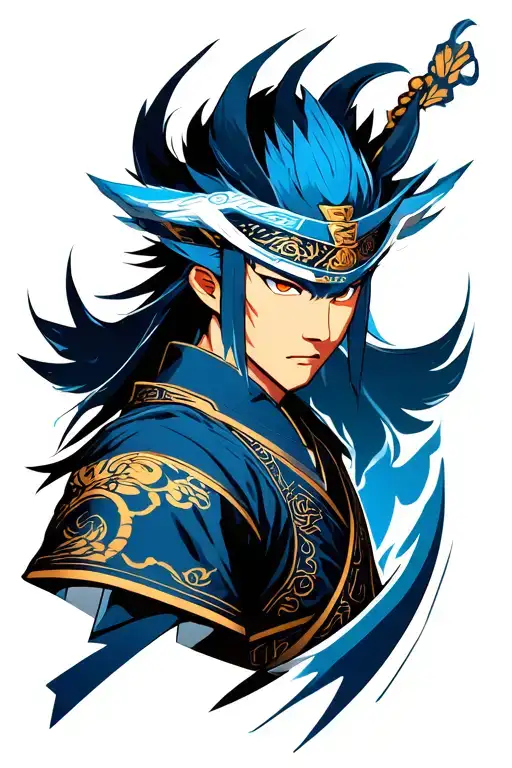 Raiden Shogun Genshin Impact tattoo design idea