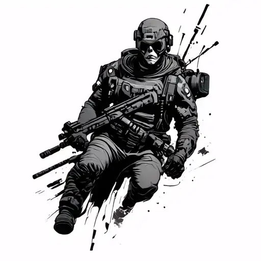 Cyberpunk Edgerunner tattoo design idea