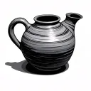 pottery tattoo design idea