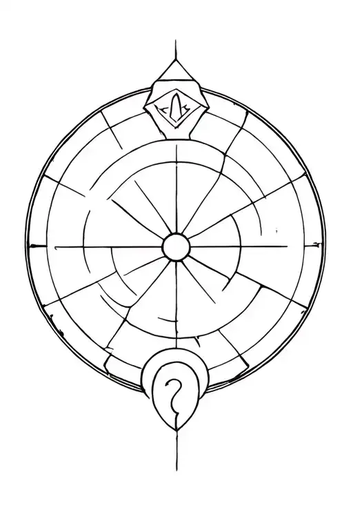 wheel of fortune  tattoo design idea