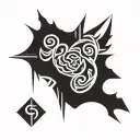 psalm 23 4 tattoo design idea