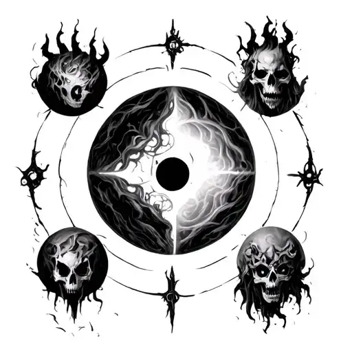 9 Circles Of Hell tattoo design idea