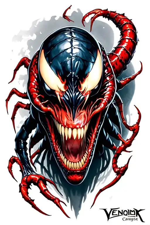 Venom Carnage tattoo design idea