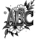ABC tattoo design idea