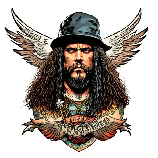 dimebag Darrell tattoo design idea