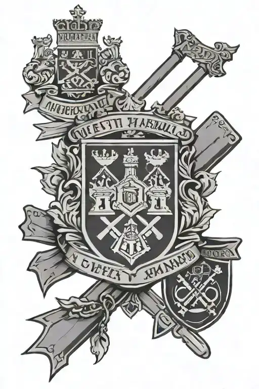 3 west ham logos incorporated tattoo design idea