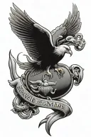 usmc tattoo design idea