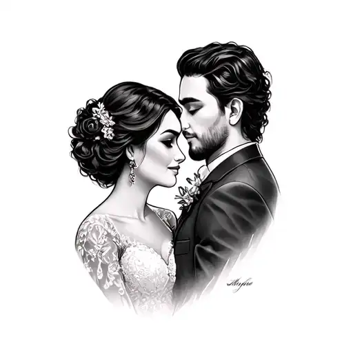 married couple tattoo tattoo design idea