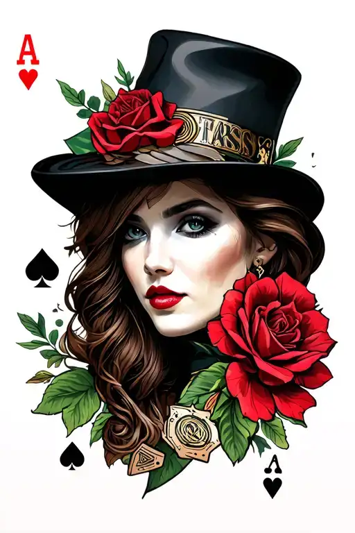 gamble style inspired tattoo design idea