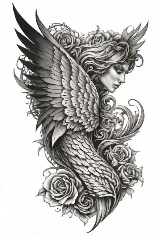 Fourth Wing full sleeve tattoo design idea