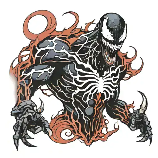 venom carnage tattoo design idea