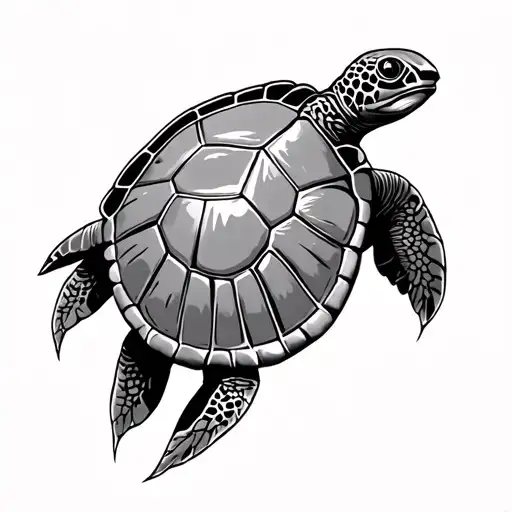 Shellback Turtle tattoo design idea