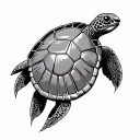 Shellback Turtle tattoo design idea