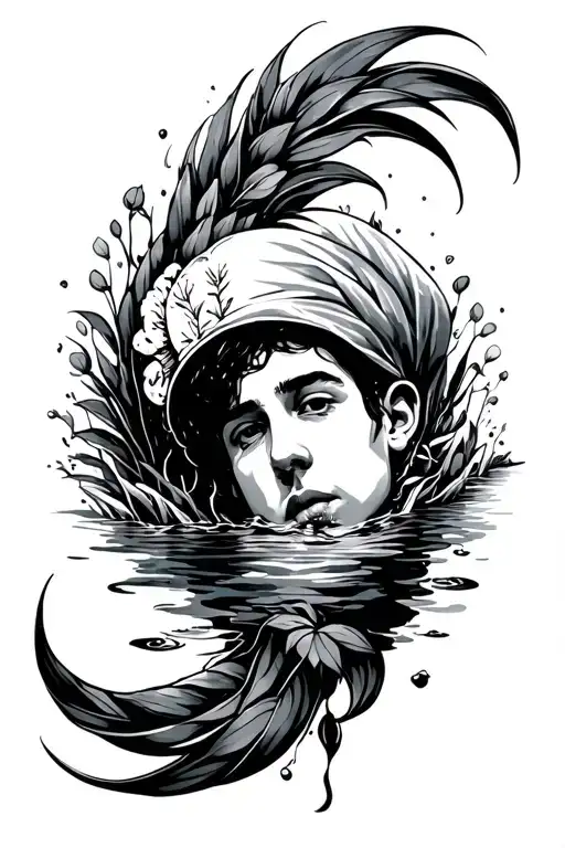 tattoo inspired by the album "swimming" by mac miller  tattoo design idea