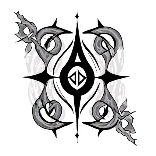 tiwaz and eiwaz rune tattoos on body tattoo design idea