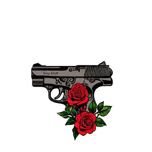 "Sissy Slut" "bdsm" "submissive" "slave" "sissy" "roses" "skull" "pistol" tattoo design idea