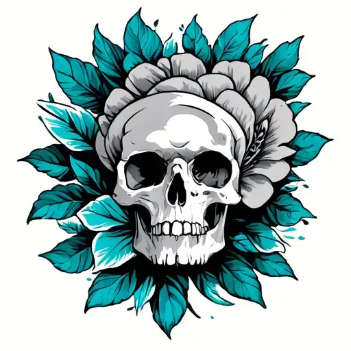 Turquoise tattoo design idea