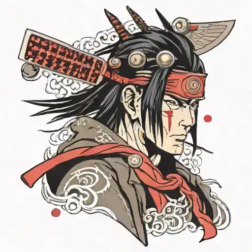 Itachi Uchiha's American tattoo as a Japanese samurai tattoo design idea