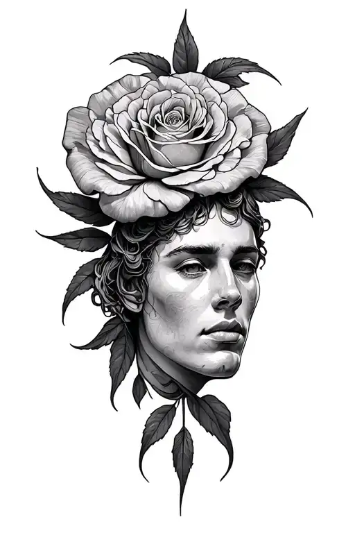 religious peice with the qoute got give you what you need never what you want but remember you can't rush greatness  tattoo design idea