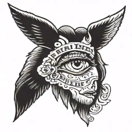 Real eyes Realize Real lies tattoo design idea