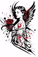 "Scarlett" memorial tattoo for my baby angel tattoo design idea