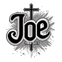 "Joe 1981 2017" cross tattoo design idea