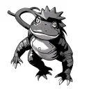 Naruto and toad tattoo design idea