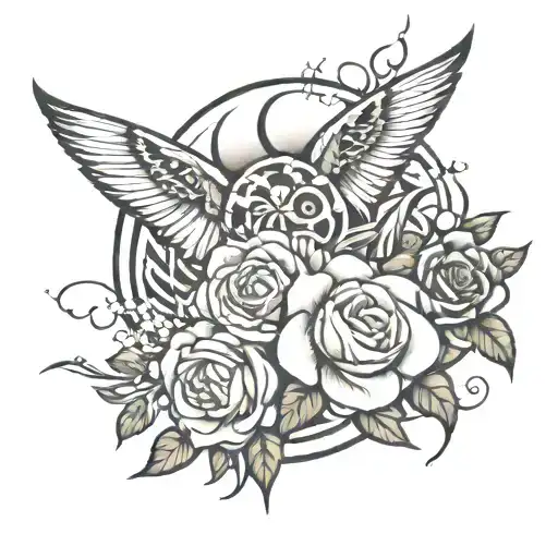 strength forgiveness and love  tattoo design idea