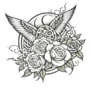 strength forgiveness and love  tattoo design idea