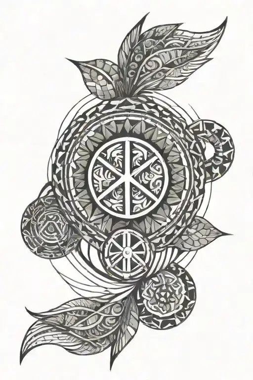 peace, protection, prosperity  tattoo design idea