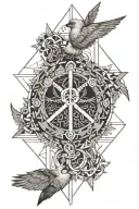 peace, protection, prosperity  tattoo design idea