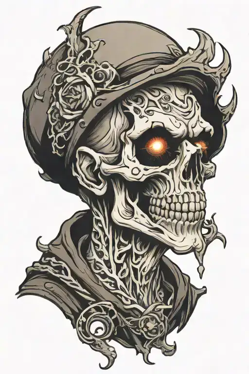 ghoul tattoo design idea