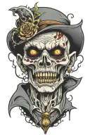 ghoul tattoo design idea