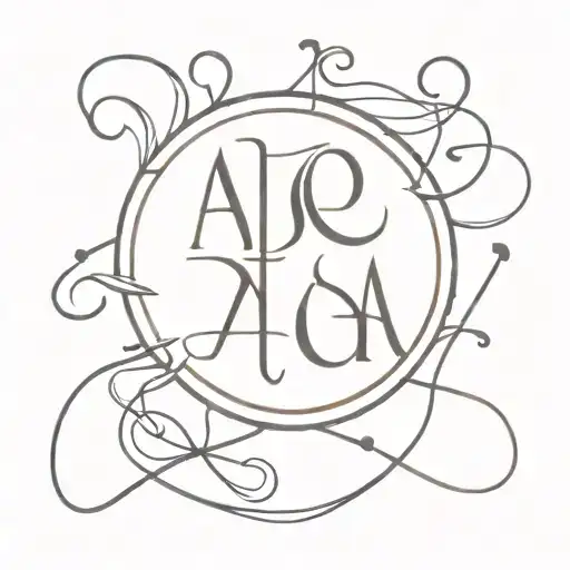 alpha and omega tattoo design idea
