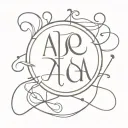 alpha and omega tattoo design idea