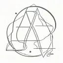 alpha and omega tattoo design idea