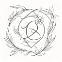 alpha and omega tattoo design idea