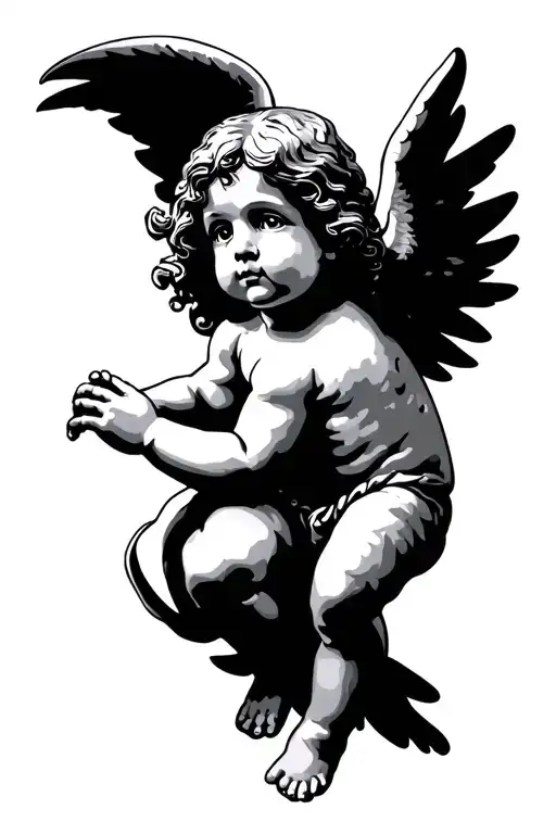 cherub tattoo design idea