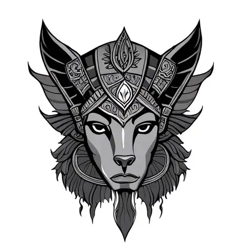 Sekhmet tattoo design idea