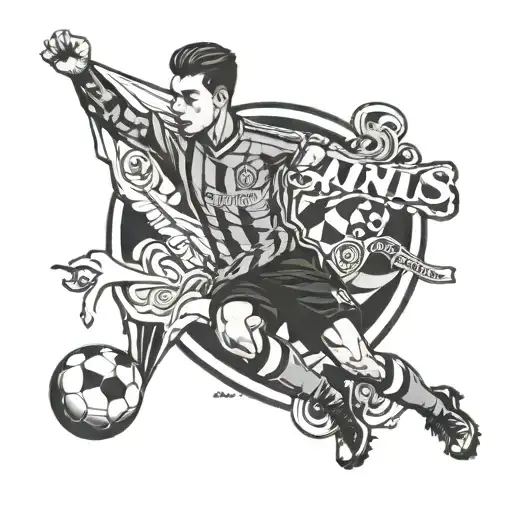 Sabrina, Santos FC football club, love tattoo design idea