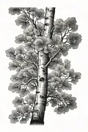 Aspen Tree tattoo design idea