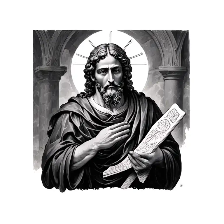 Saint Matthew tattoo design idea