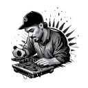 dj tattoo design idea