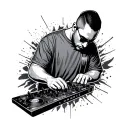 dj tattoo design idea