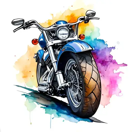 harley davidson motorcycle tattoo design idea