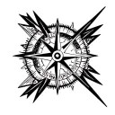 Compass arrow design tattoo design idea