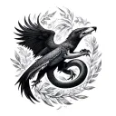 chacal eagle shark wolf snake fox tattoo design idea