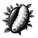 two peas in a pod script writting tattoo design idea