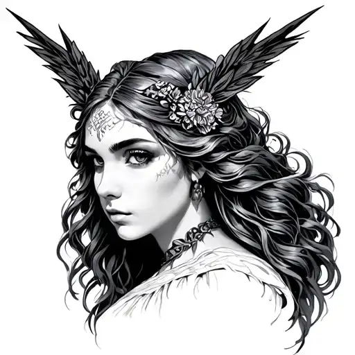 Frigg tattoo design idea